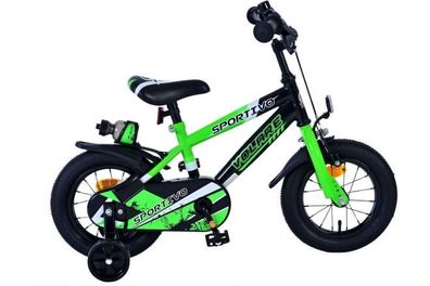 Volare Sportivo Kinderfahrrad - Jungen - 12 Zoll - Grün Schwarz