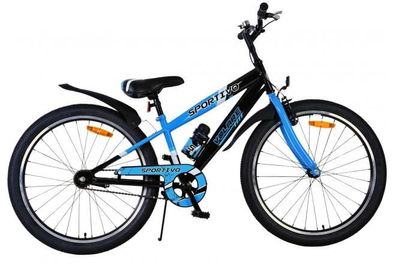 Volare Sportivo Kinderfahrrad - Jungen - 24 Zoll - Schwarz Blau