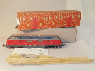 H0: Märklin 3021 Diesellok V200 006, 1. Version/ovp - läuft nicht an