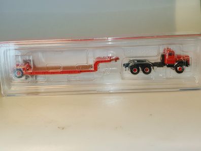 1:87 Brekina 85109 Scania LT 110 + Nooteboom Tieflader, neuw./ovp