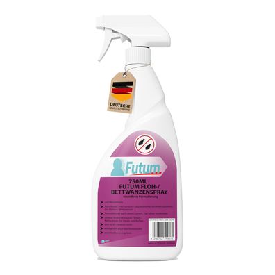 FUTUM 750ml Bettwanzenspray / Flohspray Wanzen bekämpfen Flöhe Abwehren Tierflöhe Bet