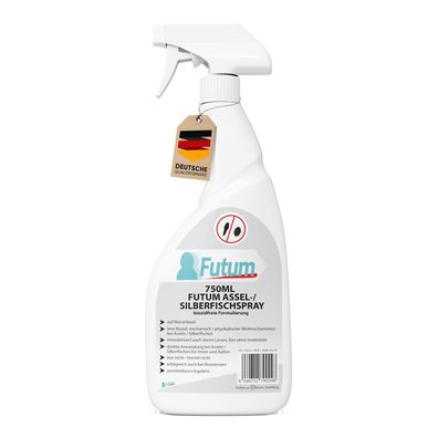 FUTUM 750ml Silberfischspray / Asselspray Silberfische bekämpfen Assel Abwehr