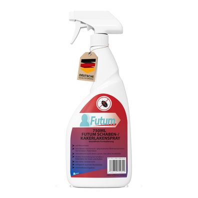 FUTUM 750ml Schabenspray / Kakerlakenspray gegen Schaben Kakerlakenmittel Abwehr