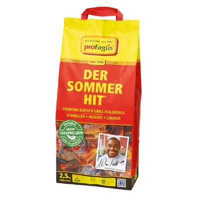 proFagus Der Sommer Hit Buchen Grillholzkohle zum Grillen 2500g