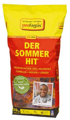 Profagus Premium Buchen Holzkohle ökologisch und nachhaltig 10kg