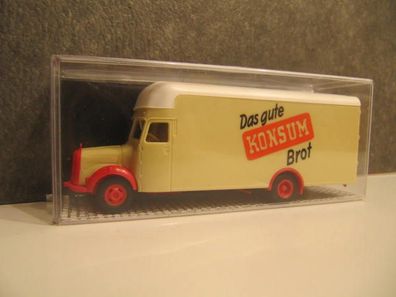 1:87 Albedo MB 311 HAUBER KOFFER "DAS GUTE KONSUM BROT", NEU