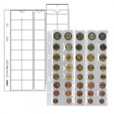 Lindner M?ünzenblätter MU40 für Euro-KMS im 5er Pack