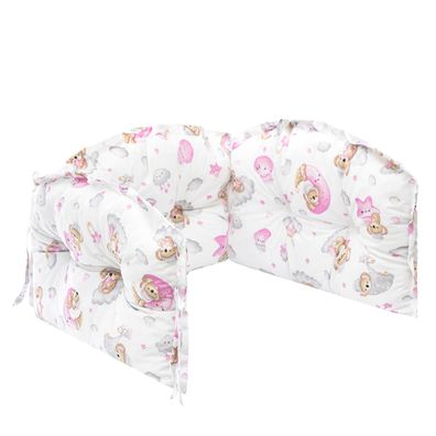 Kinderbettschoner, Schutzkissen für Babybett 150x30cm