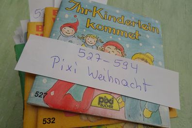 alte Pixi Carlsen Weihnachtsbuch Weihnachten 527-594 Kinderlein kommet uva