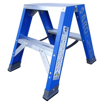 ASC Pro-Line XD-Stufenstehleiter DT-2 doppelseitig 2 Stufen mit 2,50m Arbeitshoehe