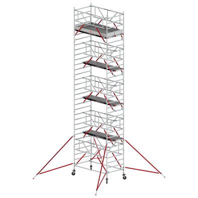 Altrex Fahrgeruest RS Tower 52-S Aluminium mit Safe-Quick und Holz-Plattform 10,20m