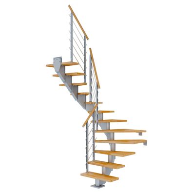 Dolle Mittelholmtreppe Hamburg 1/2 gewendelt Buche, geoelt 75 cm breit fuer GH 259 ?