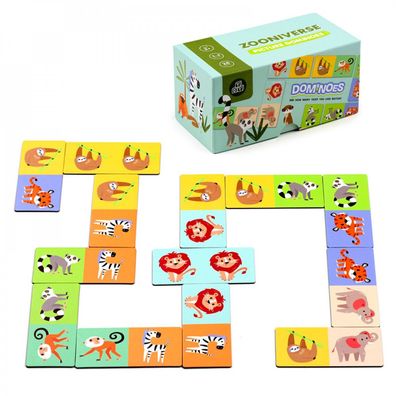 Domino-Set für Kinder &ndash; Zootiere Zoo