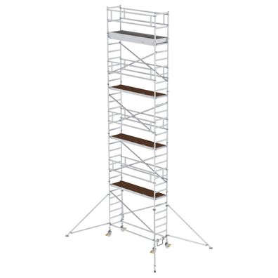 MUNK Aluminium-Rollgeruest mit Ausleger 2,45x0,75m Plattform 10,39m AH