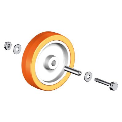 Layher Polyurethanrad inklusive Achse fuer LR 400