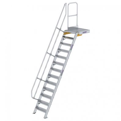 MUNK Treppe mit Plattform 60EUR inkl. einen Handlauf, 600mm Stufenbreite, 13 Stufen