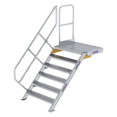 MUNK Treppe mit Plattform 45EUR inkl. einen Handlauf, 1000mm Stufenbreite, 6 Stufen