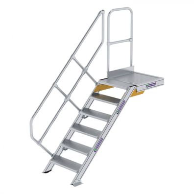 MUNK Treppe mit Plattform 45EUR inkl. einen Handlauf, 600mm Stufenbreite, 6 Stufen