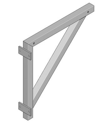 MUNK Dreieckskonsole 1000-1200mm Stufenbreite