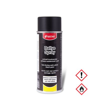 Akemi Rally schwarz matt Farbspray Spraydose vergilbungsfrei 400ml