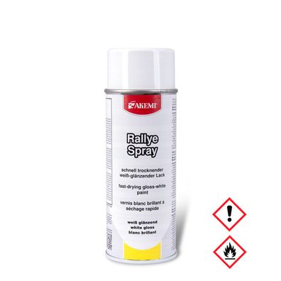 Akemi Rally weiß glaenzend Farbspray Spraydose vergilbungsfrei 400ml