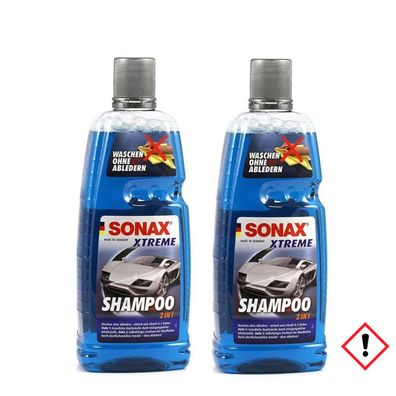 Sonax XTREME Shampoo 2in1 Konzentrat sehr ergiebig 2er Pack 2000ml