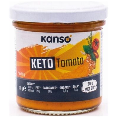 50,00 €/ kg | Kanso Keto Tomato pflanzlicher Aufstrich 130g vegetarisch