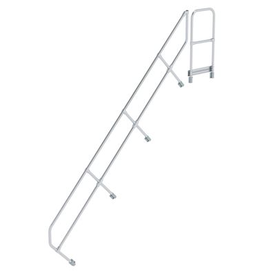 MUNK Handlauf fuer Treppe 45EUR mit Plattform, 13 Stufen