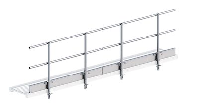 Layher Seitenschutz fuer Alu-Steg 600 4,12m Laenge