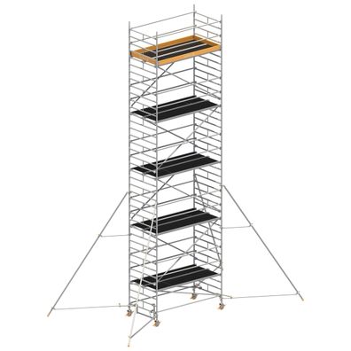 Layher Rollgeruest Uni Breit P2 mit Gerueststuetzen 5m, 11,20m AH