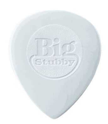 Dunlop Nylon Big Stubby Plektren - 1,00 mm - hellgrau (1, 3, 6 oder 24 Stück)