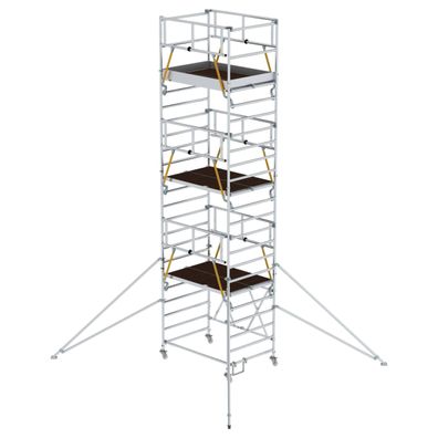 MUNK Klappgeruest SG 1,35x2,45m mit Ausleger und Sicherheitsgelaender 8,00m AH