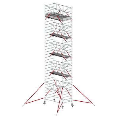 Altrex Fahrgeruest RS Tower 52-S Aluminium mit Safe-Quick und Holz-Plattform 11,20m