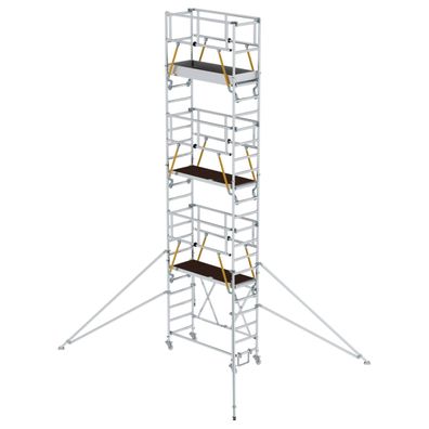 MUNK Klappgeruest SG 0,75x1,80m mit Ausleger und Sicherheitsgelaender 8,00m AH