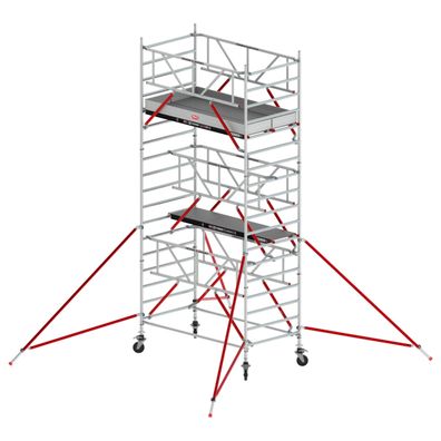 Altrex Fahrgeruest RS Tower 52-S Aluminium mit Safe-Quick und Holz-Plattform 6,20m A