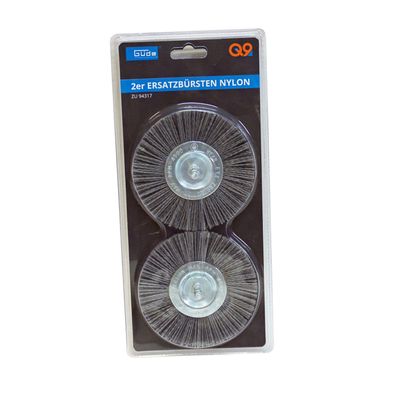 Güde 2x Ersatzbürste Nylon 2er Set Bürsten für Fugenreiniger GFR 401