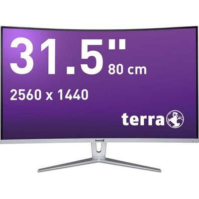 TERRA LCD/LED 3280W V2 silver/white CURVED 2xHDMI/DP - Flachbildschirm (TFT/LCD)