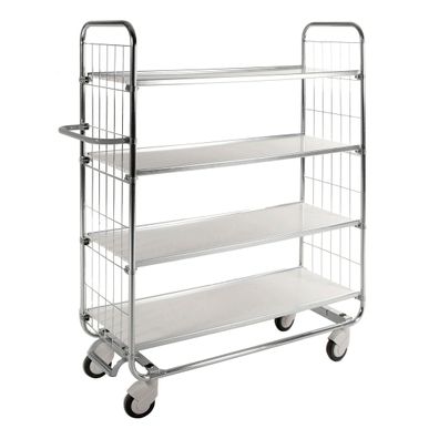 Kongamek Bordwagen verzinkt mit 4 laminierten Boeden 1000x425mm und Bremse