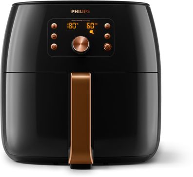 Philips Airfryer XXL Smart Sensing Premium HD9867/90, schwarz-kupfer