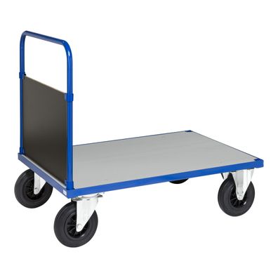 Kongamek Plattformwagen in blau 1200x800x900mm mit geschlossenem Schiebegriff, verzi