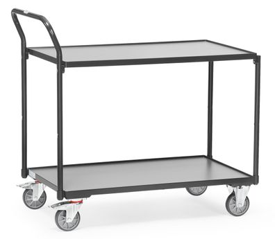 Fetra Tischwagen mit 2 Etagen 850x500mm Ladeflaeche Grey Edition