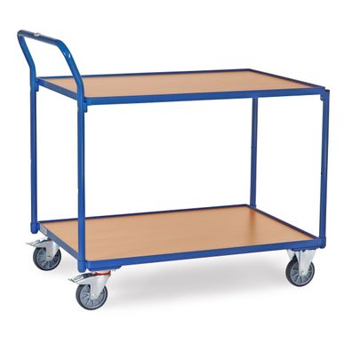 Fetra Tischwagen mit Holzwerkstoffplatten 2 Etagen 1135x700x1040mm Ausenmase