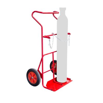 FIMM Sackkarre mit Kipphilfe fuer 2 Flaschen Tragkraft 250kg mit 400mm pneumatische
