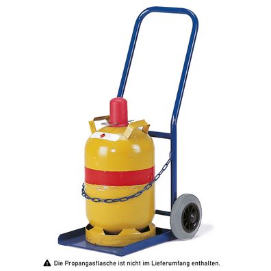 Rollcart Propangasflaschenroller 50kg Traglast fuer 1 Flasche Ø300mm Luftbereifung