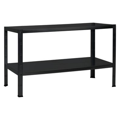 Schulte Regal Stecksystem Blackline 430x1200x400mm mit 2 Boeden aus Metall 65kg Fach