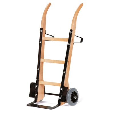 Rollcart Holzsackkarre -121- aus Buchenholz Luft 370x140mm Stahlblechschaufel mit Be