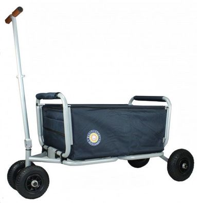 Beachtrekker faltbarer Bollerwagen Life mit integrierter Feststellbremse Blau und Lu