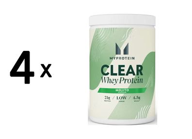 4 x Myprotein Clear Whey Protein (488g) Mojito