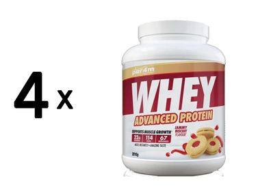 4 x Per4m Whey Advanced Protein (2010g) Jammy Biscuit