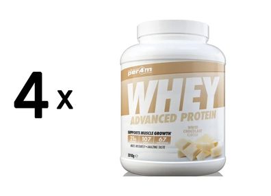 4 x Per4m Whey Advanced Protein (2010g) White Chocolate